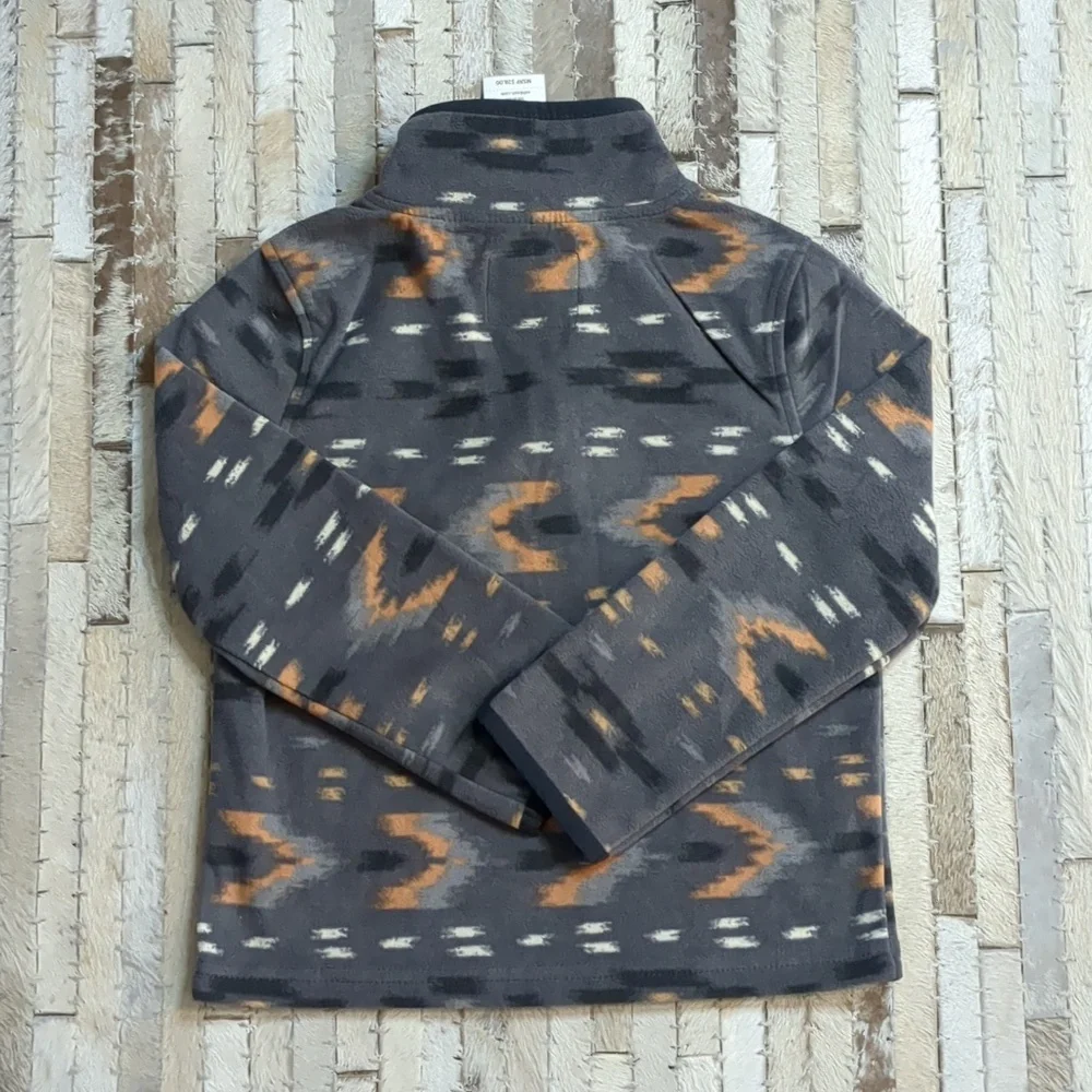 OshKosh B'gosh Boys' Mountain Aztec‎ Print Microfleece Quarter Zip Pullover